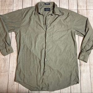 Nautica “Heather Twill” Button Up Long Sleeve